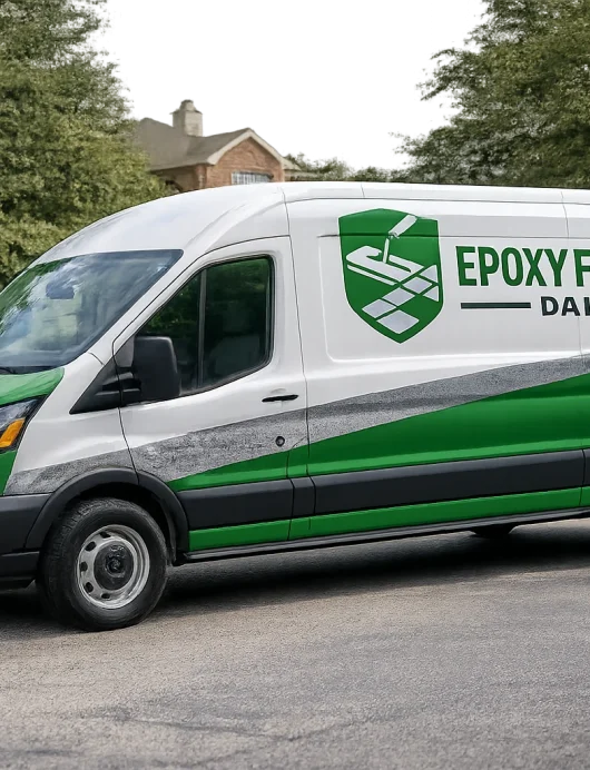 Epoxy Flooring Dallas - Branded Van 1